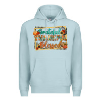 Blue Mist thankful grateful blessed Premium Hoodie - CowGirlArtShop