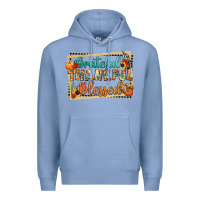 Colony Blue thankful grateful blessed Premium Hoodie - CowGirlArtShop