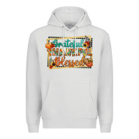 Dove Grey thankful grateful blessed Premium Hoodie - CowGirlArtShop