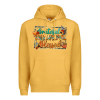 Mustard thankful grateful blessed Premium Hoodie - CowGirlArtShop