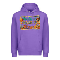 Purple thankful grateful blessed Premium Hoodie - CowGirlArtShop
