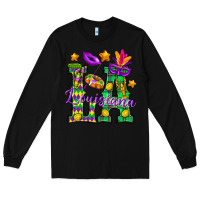 Black Louisiana Long Sleeve Tee - BundleAndBundleShop