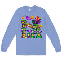 Colony Blue Louisiana Long Sleeve Tee - BundleAndBundleShop