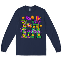 Navy Louisiana Long Sleeve Tee - BundleAndBundleShop