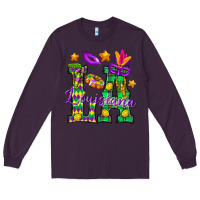 Plum Louisiana Long Sleeve Tee - BundleAndBundleShop