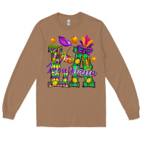 Toasted Coconut Louisiana Long Sleeve Tee - BundleAndBundleShop