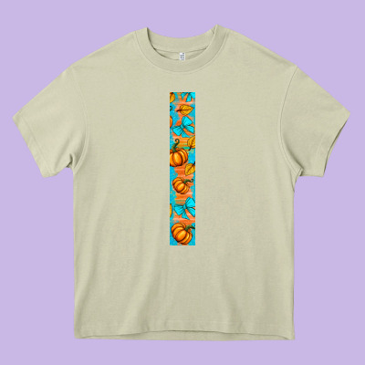 Fall Pumpkin Heavy Core Tee Designed By Bundleandbundleshop
