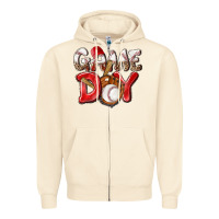 Sandshell Game day Baseball Zipper Hoodie - NancyCooperArtShop