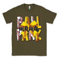 Army Green ball park mama Classic Tee - CowhideDigitalArt
