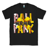 Black ball park mama Classic Tee - CowhideDigitalArt
