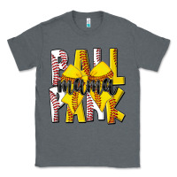Charcoal Heather ball park mama Classic Tee - CowhideDigitalArt