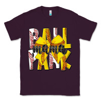 Plum ball park mama Classic Tee - CowhideDigitalArt