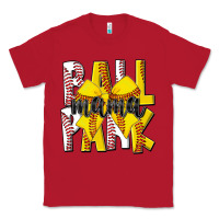 Red ball park mama Classic Tee - CowhideDigitalArt