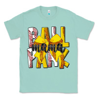 Seafoam ball park mama Classic Tee - CowhideDigitalArt