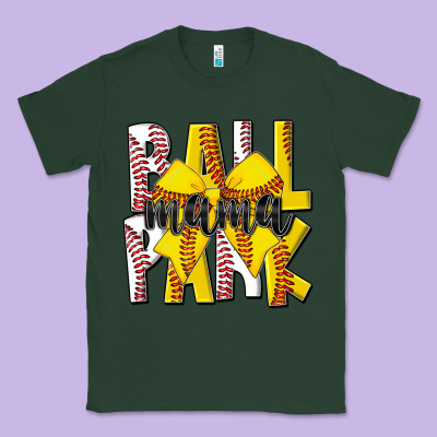 Ball Park Mama Classic Tee Designed By Cowhidedigitalart