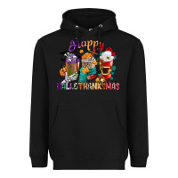 Black hallothanksmas coffee cups Heavyweight Hoodie - CowGirlArtShop