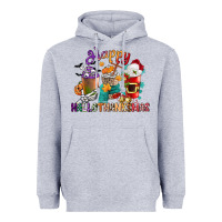 Heather Grey hallothanksmas coffee cups Heavyweight Hoodie - CowGirlArtShop