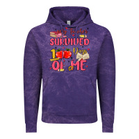 Cloud Purple my teacher survived 100 days of me Vintage Hoodie - MaliasSmallBusiness