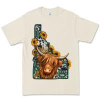 Bone idaho map long haired cow Premium Tee - Jasminsmagicworld