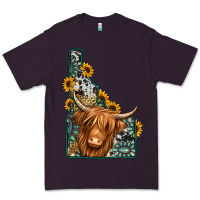 Plum idaho map long haired cow Premium Tee - Jasminsmagicworld