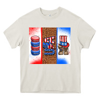 Cream usa macaroon and boots Heavy Core Tee - AdoDesignShop