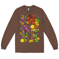 Chestnut Love Crawfish Mardi Gras Long Sleeve Tee - BundleAndBundleShop
