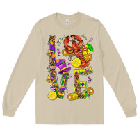 Mushroom Love Crawfish Mardi Gras Long Sleeve Tee - BundleAndBundleShop