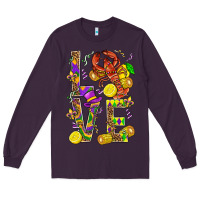 Plum Love Crawfish Mardi Gras Long Sleeve Tee - BundleAndBundleShop