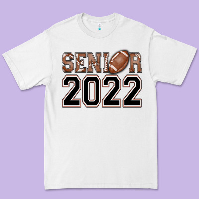 Senior Football Premium Tee Designed By Adodesignshop