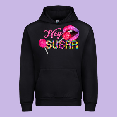 Hey Sugar Valentine's Day Urban Hoodie Designed By Fadigitalartstudio