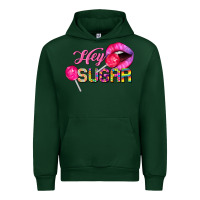 Forest Green hey sugar valentine's day Urban Hoodie - FaDigitalArtStudio
