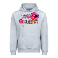 Heather Grey hey sugar valentine's day Urban Hoodie - FaDigitalArtStudio