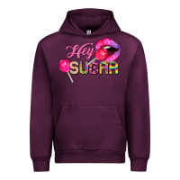 Mauve Wine hey sugar valentine's day Urban Hoodie - FaDigitalArtStudio