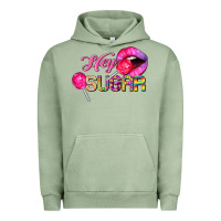Pigment Oil Green hey sugar valentine's day Urban Hoodie - FaDigitalArtStudio
