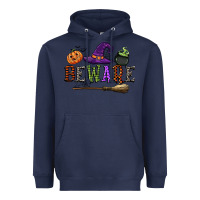 Navy beware Heavyweight Hoodie - CowGirlArtShop