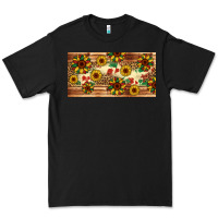 Black juneteenth sunflower's licence plate template Premium Tee - Artiststas