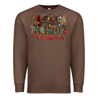 Chestnut howdy christmas Premium Sweatshirt - CowGirlArtShop