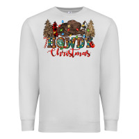 Dove Grey howdy christmas Premium Sweatshirt - CowGirlArtShop