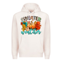 Pale Pink weather Premium Hoodie - CowGirlArtShop
