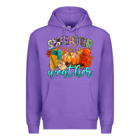 Purple weather Premium Hoodie - CowGirlArtShop
