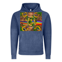 Vintage Denim st patricks day horseshoe shamrock rainbow gold Vintage Hoodie - RanaPortraitStore