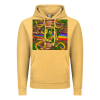 Vintage Mustard st patricks day horseshoe shamrock rainbow gold Vintage Hoodie - RanaPortraitStore