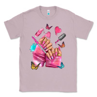 Lilac pink nail art hand Classic Tee - NancyCooperArtShop