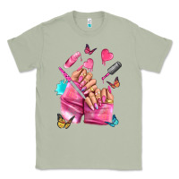 Matcha pink nail art hand Classic Tee - NancyCooperArtShop