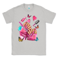 Moon Dust pink nail art hand Classic Tee - NancyCooperArtShop