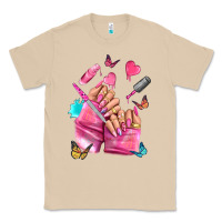 Mushroom pink nail art hand Classic Tee - NancyCooperArtShop