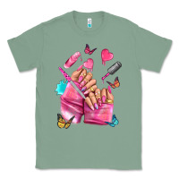 Sage pink nail art hand Classic Tee - NancyCooperArtShop
