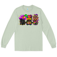 Matcha Mardi Gras afro gnomies Long Sleeve Tee - BundleAndBundleShop
