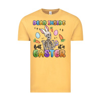 Vintage Mustard dead inside but it's easter Vintage Tee - MaliasSmallBusiness