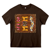 Chocolate Brown senior mom Heavy Core Tee - AdoDesignShop